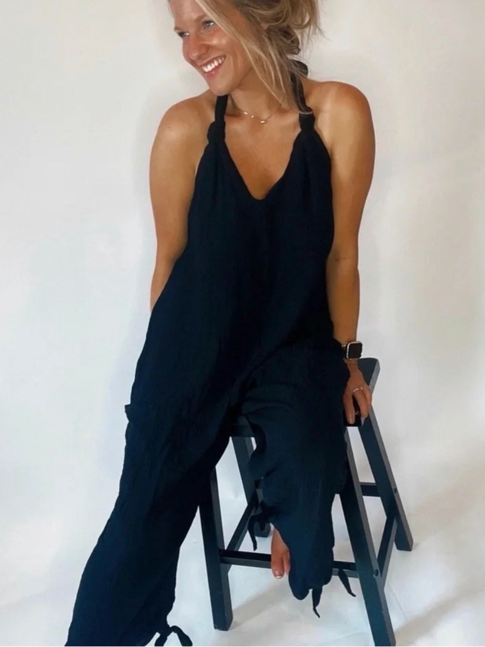 Flirty & Free Jumpsuit Low Back